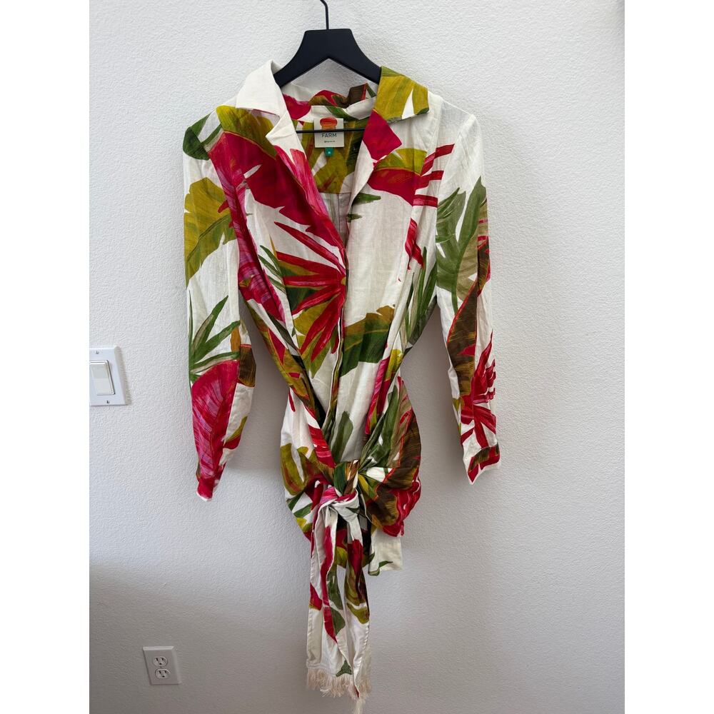 Farm Rio Spring Forest Mini Dress M - Picture 2 of 8